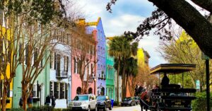 colorful buildings on a charleston street