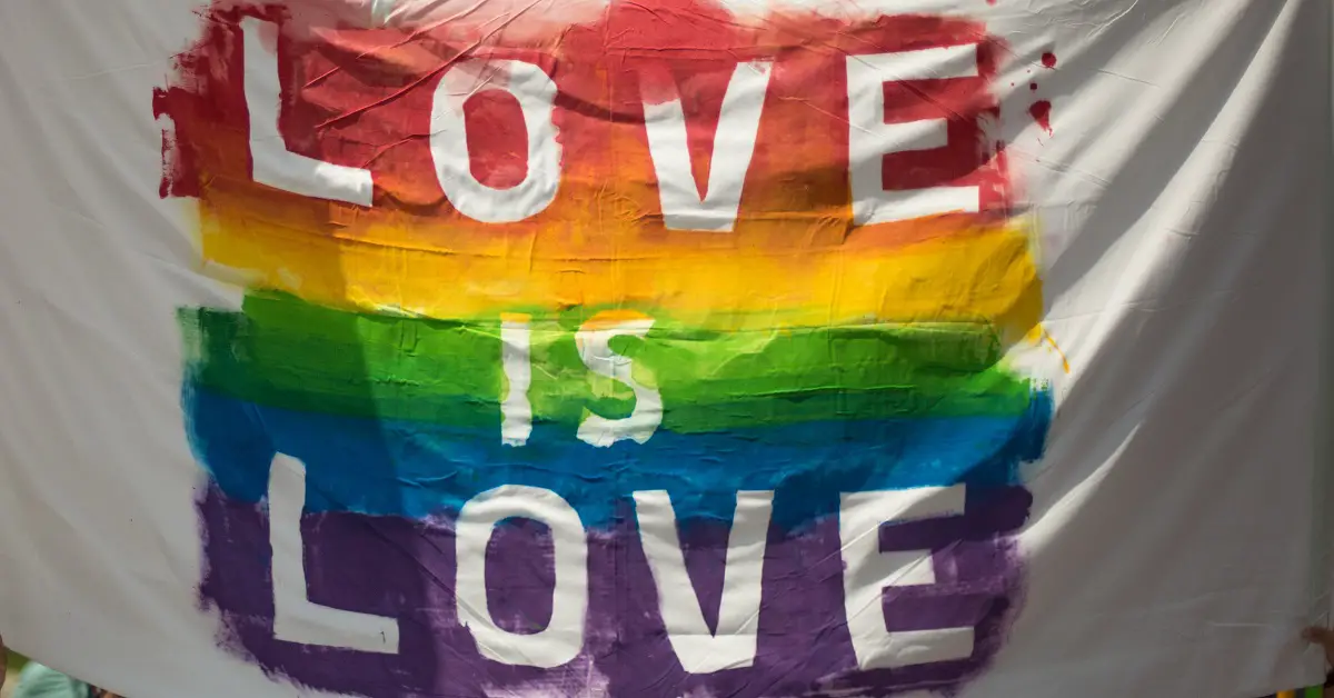 love is love pride flag