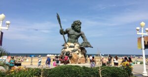 statue of Poseidon at Virginia Beach